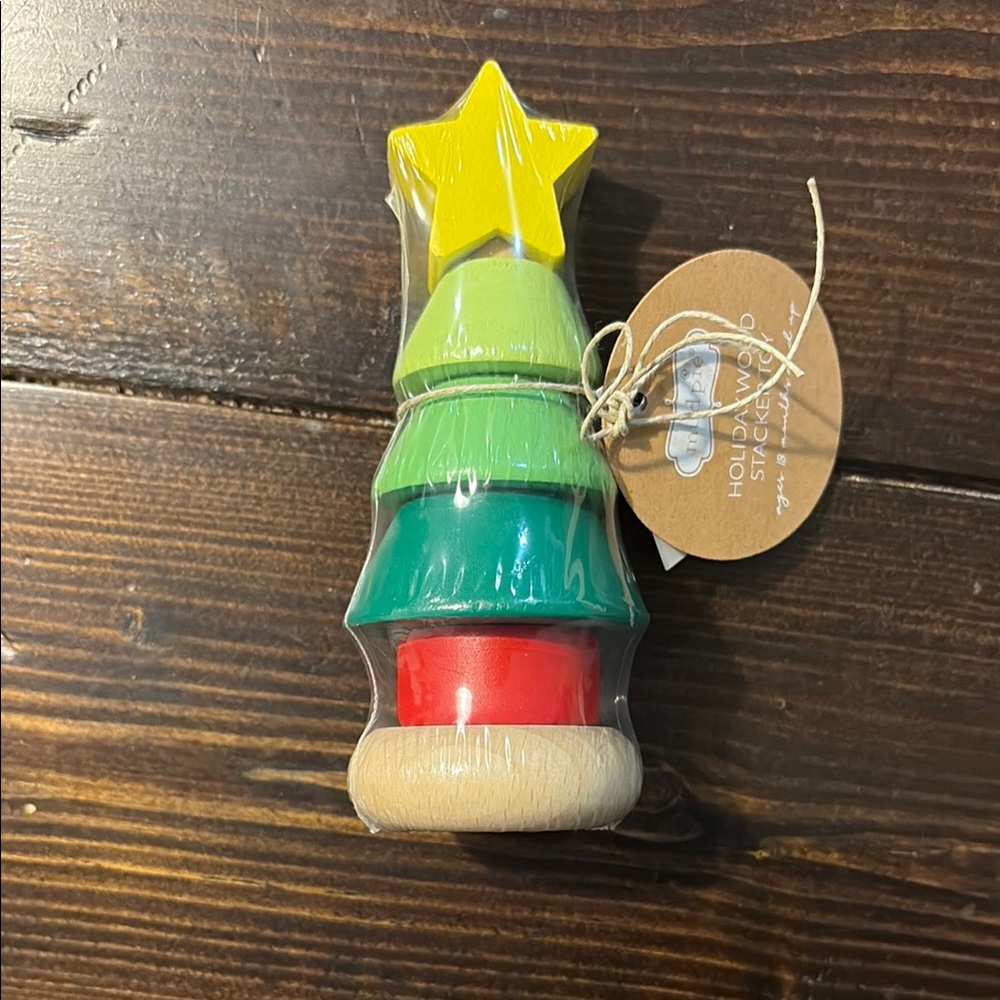 Mud Pie Colorful Wooden Stacking Toy